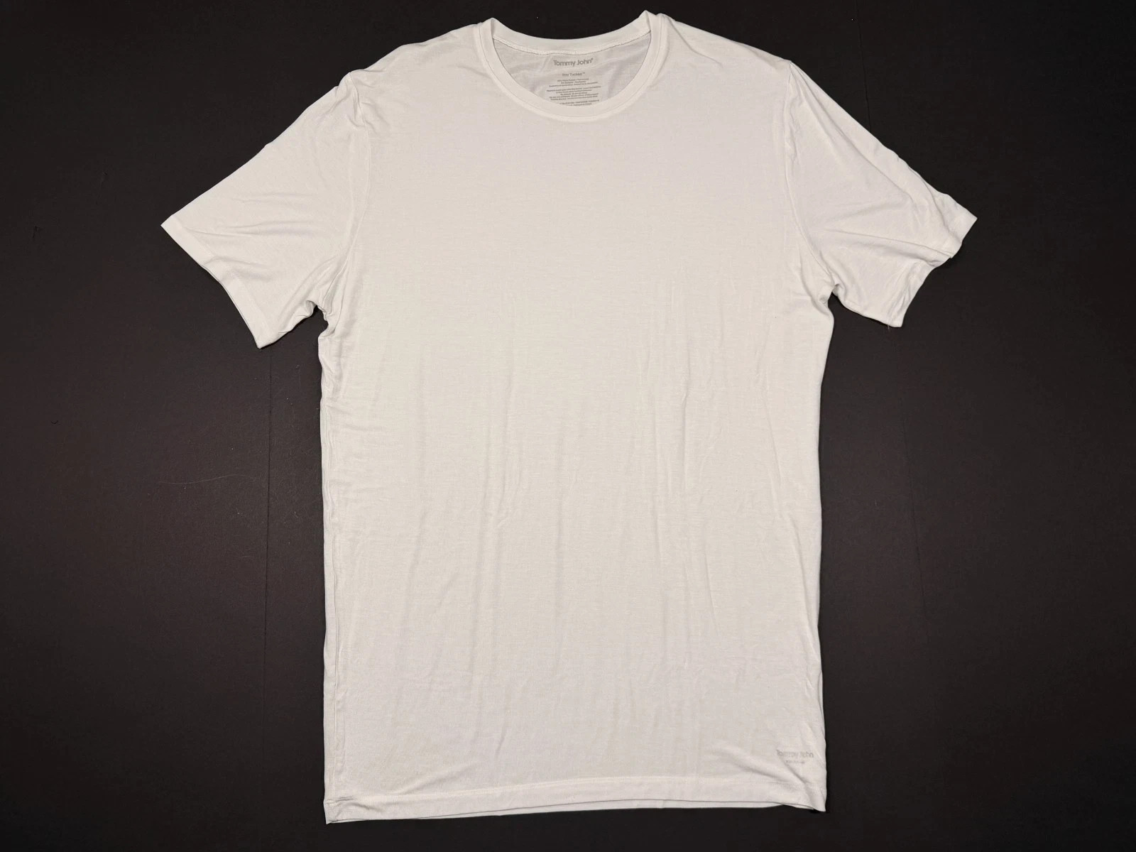 Tommy John Second Skin Stay Tucked CrewNeck Undershirt – White Size XL