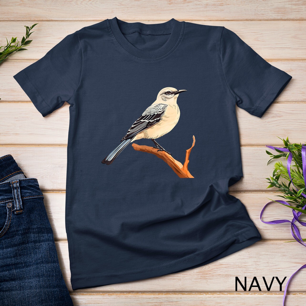 Northern mockingbird lover illustration T-Shirt Unisex T-shirt