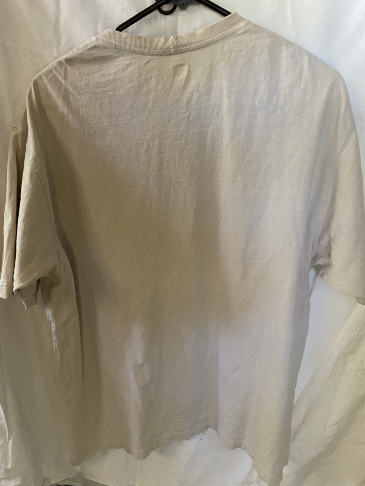 Lot of 2 Carhartt K87 Heavyweight Cotton Pocket T-Shirts Men&rsquo;s L Sand & Charcoal