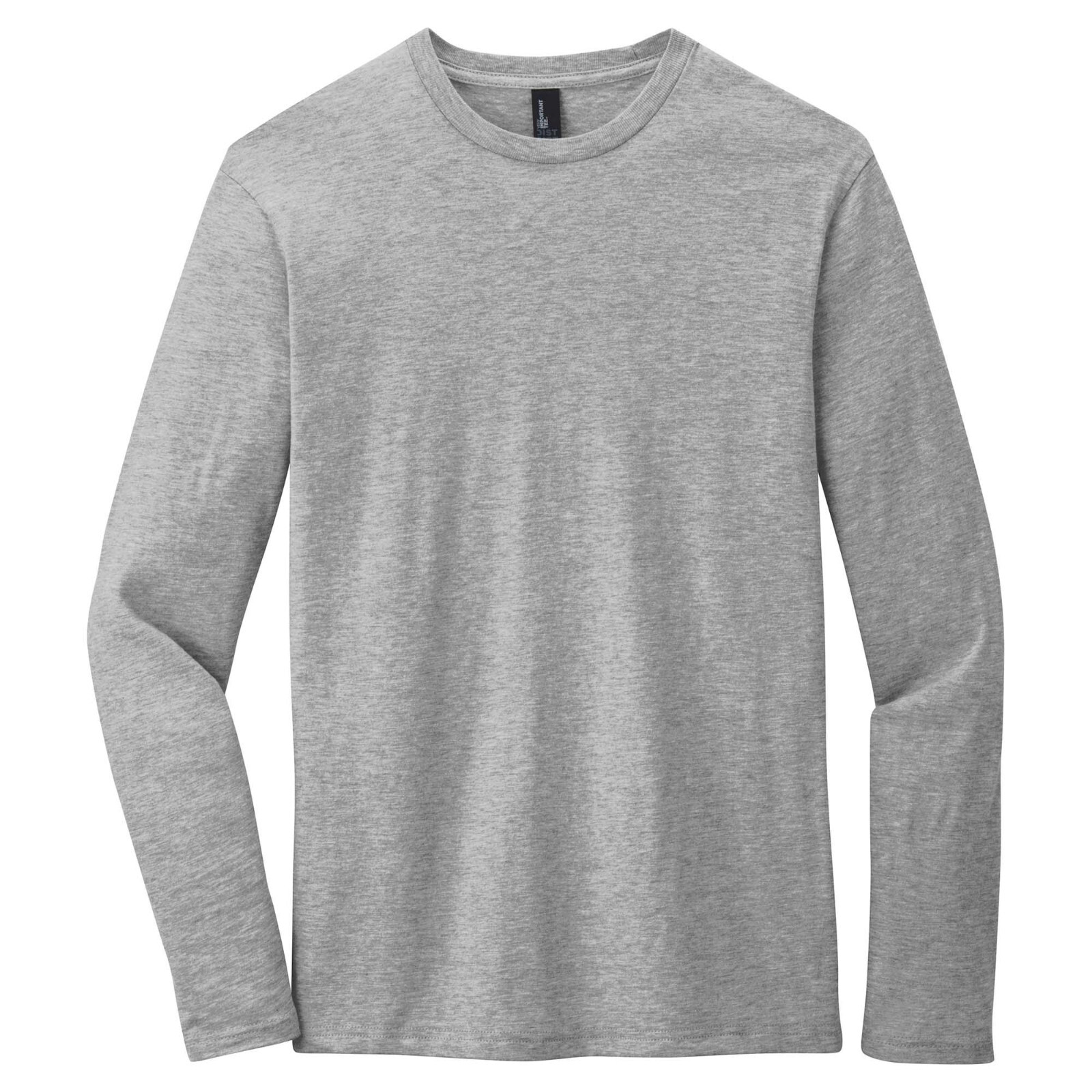 New District DT6200 Very Important Tee Long Sleeve T-Shirt S, M, L, XL Lt Gray