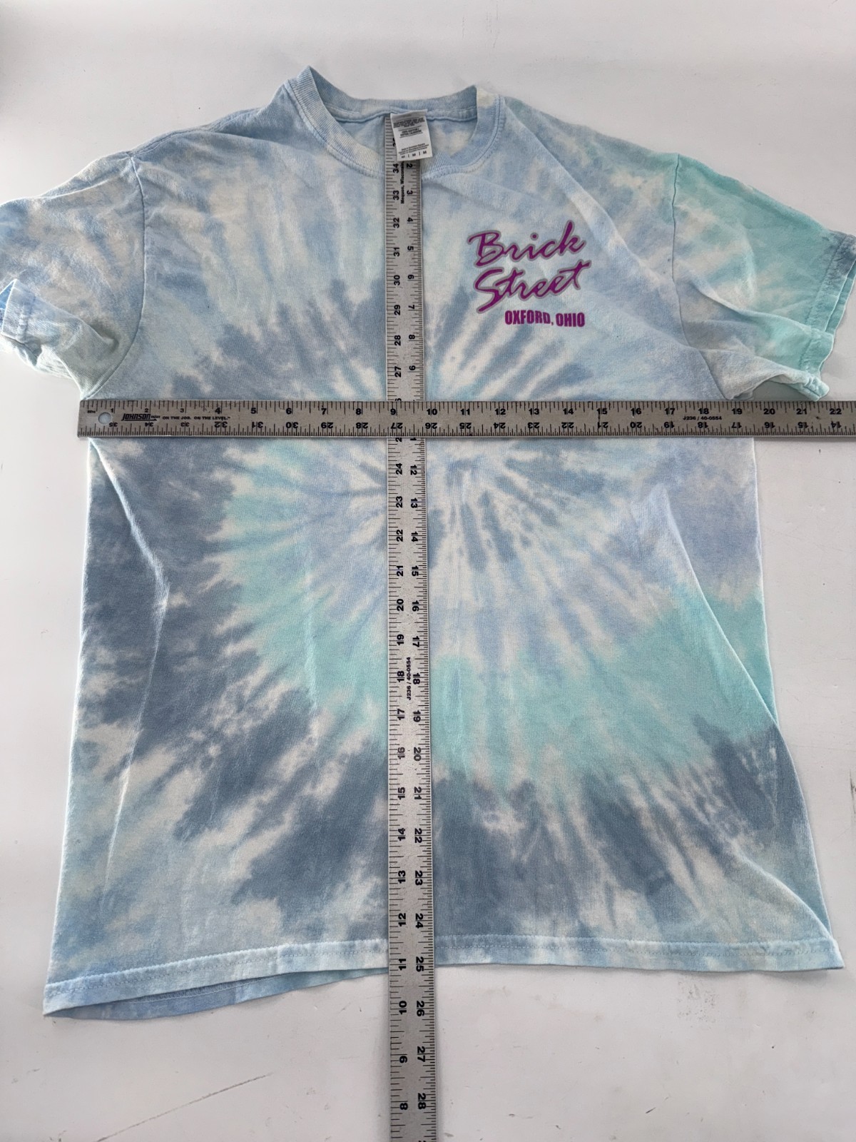 Brick Street Colortone T-Shirt Men’s M Blue Tie-Dye 100% Cotton YGI I5-39