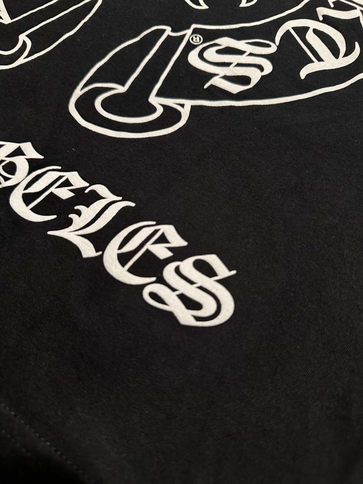 Chrome Hearts Los Angeles Horseshoe Pocket Tee Black Size Medium Made In USA