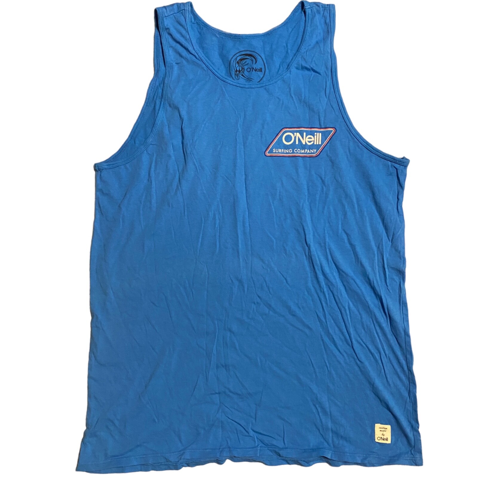 O&rsquo;Neill Surf Men&rsquo;s Size Small Blue Pullover Logo Round Neck Sleeveless Tank Top