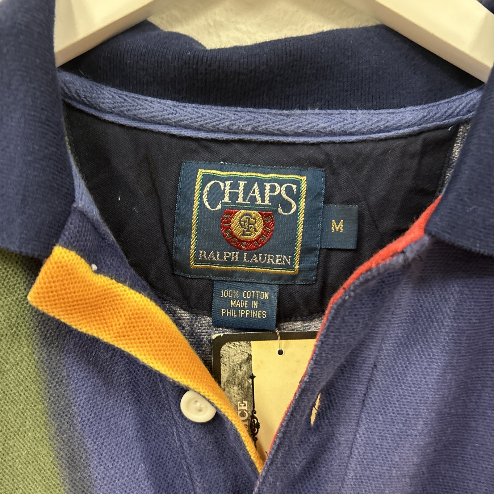 Polo Ralph Lauren Men&rsquo;s stripe multi color s/s size M vintage