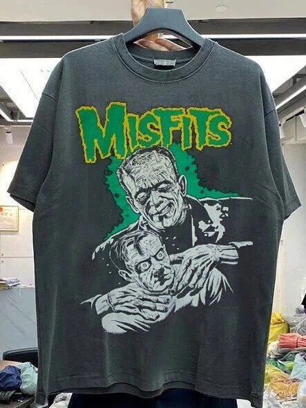 Misfits Band Graphic short sleeve Black color Tshirt Men Women S-5XL
