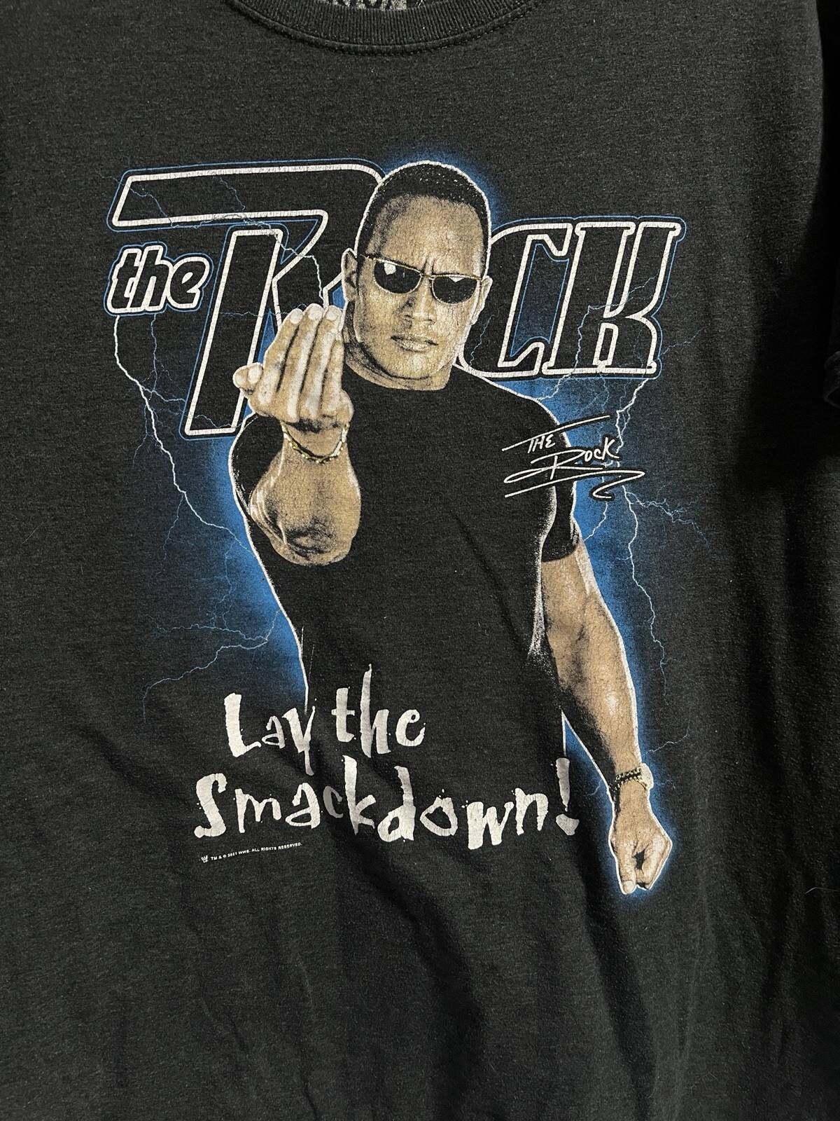 The Rock Legends Black T-Shirt Size LARGE