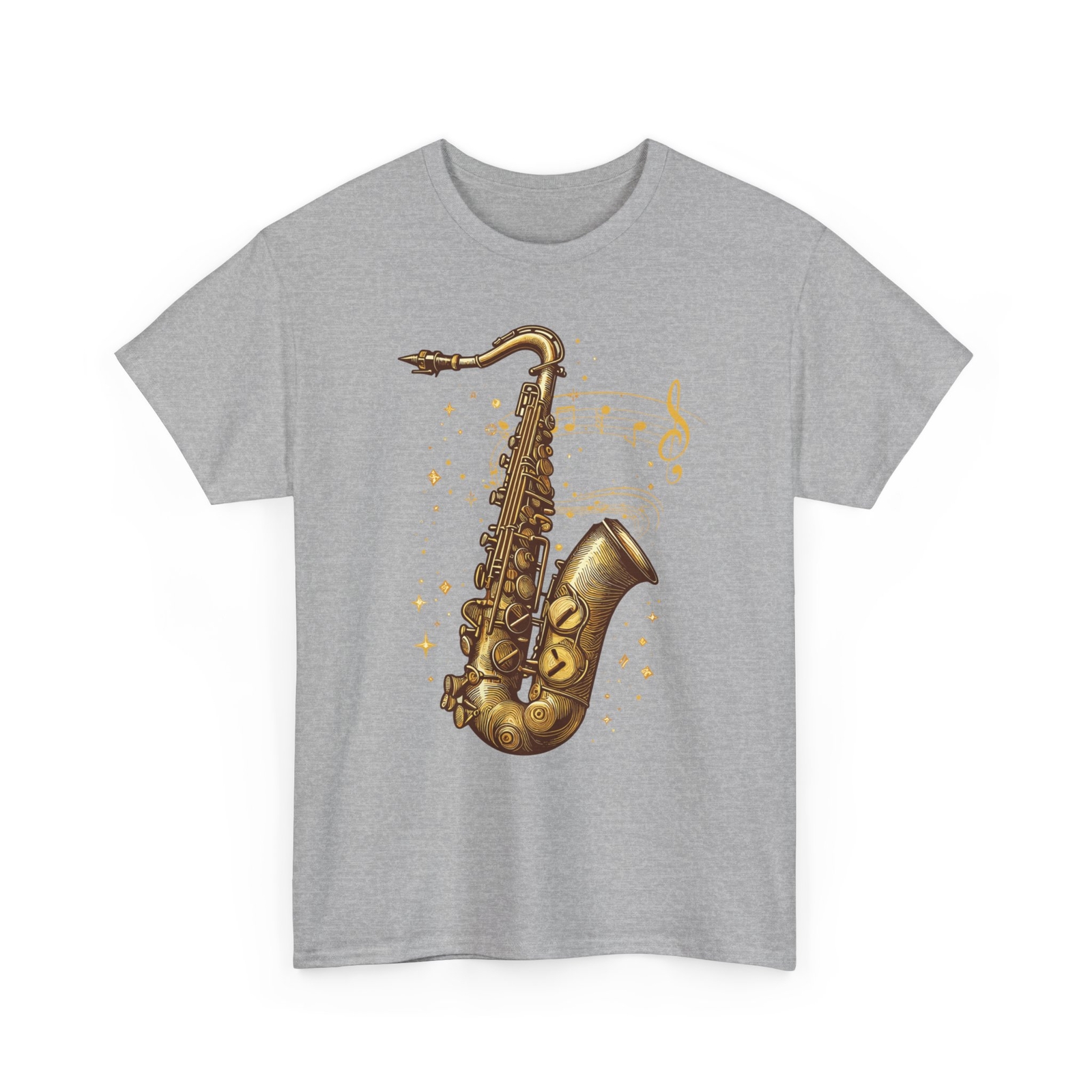 Music Notes Musician Saxophone T-shirt – Jazz Saxophonist Graphic Tee