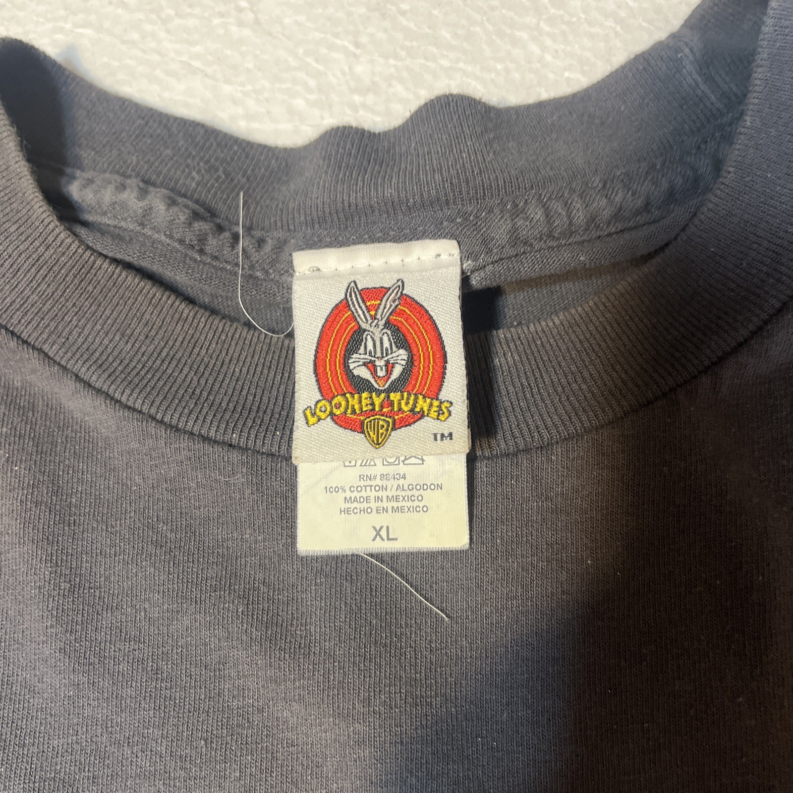 Vintage Looney Tunes Charcoal Gray Marvin the Martian Shirt XL