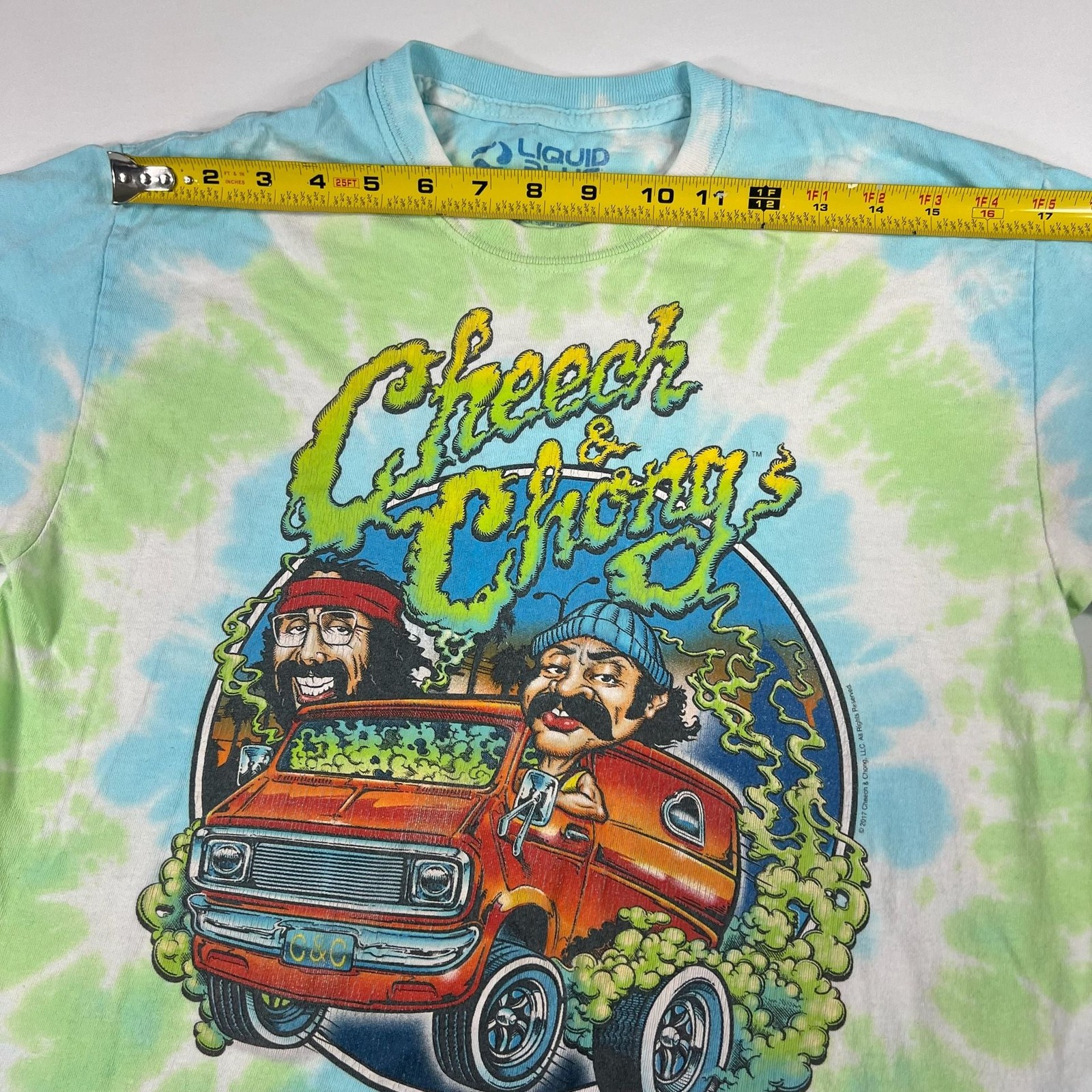 Liquid Blue Cheech & Chong Tie Dye T-Shirt Size M