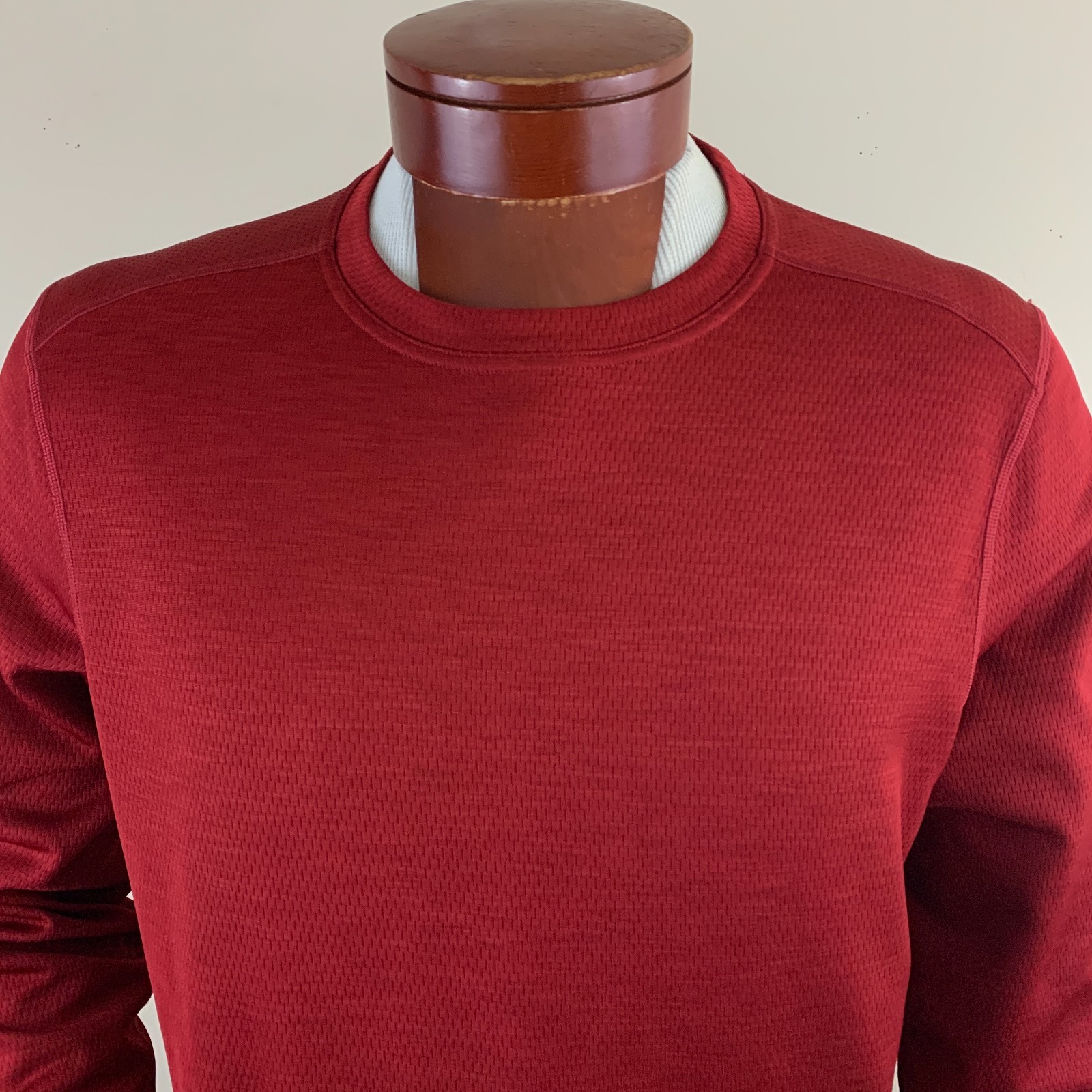REI Men&rsquo;s Midweight Long Sleeve Base Layer Top Shirt Crewneck Red Size L NEW