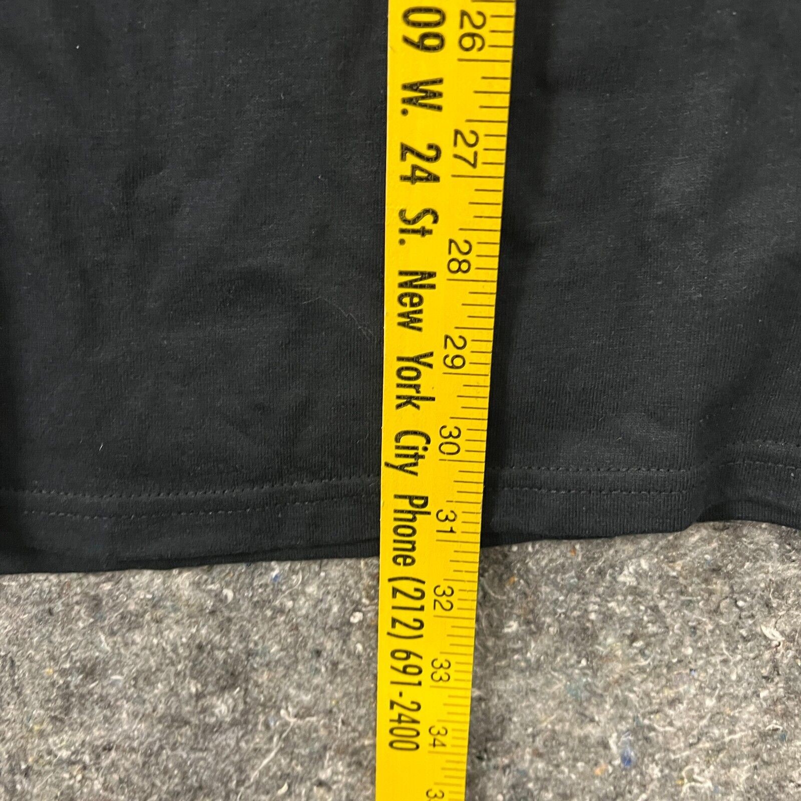 Fruit of the Loom Shirt Men XL Black Casual Plain Basic V Neck