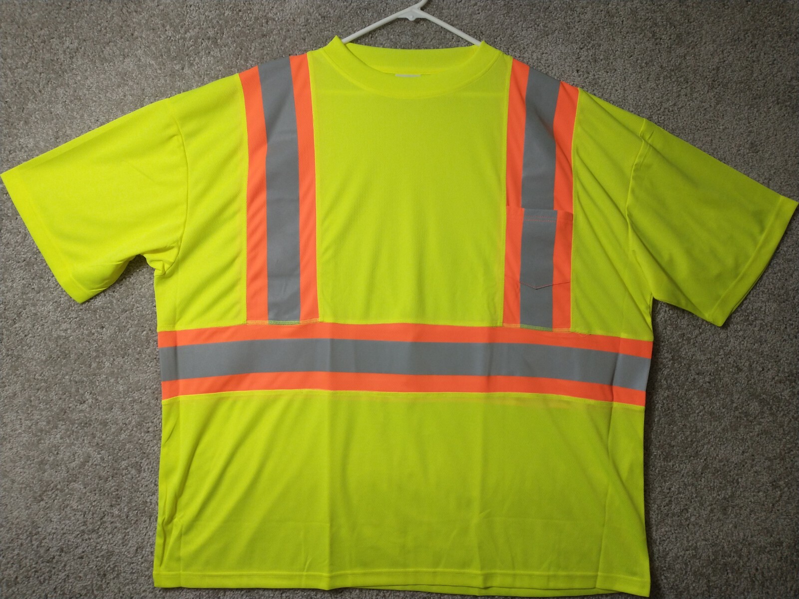 Kishigo High Performance Shirt Men&rsquo;s 4XL Yellow Hi-Vis PPE Reflective 9120