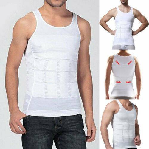 # Men&rsquo;s Body Shaper Slimming Shirt Compression Sauna Vest Elastic Slim Shapewear