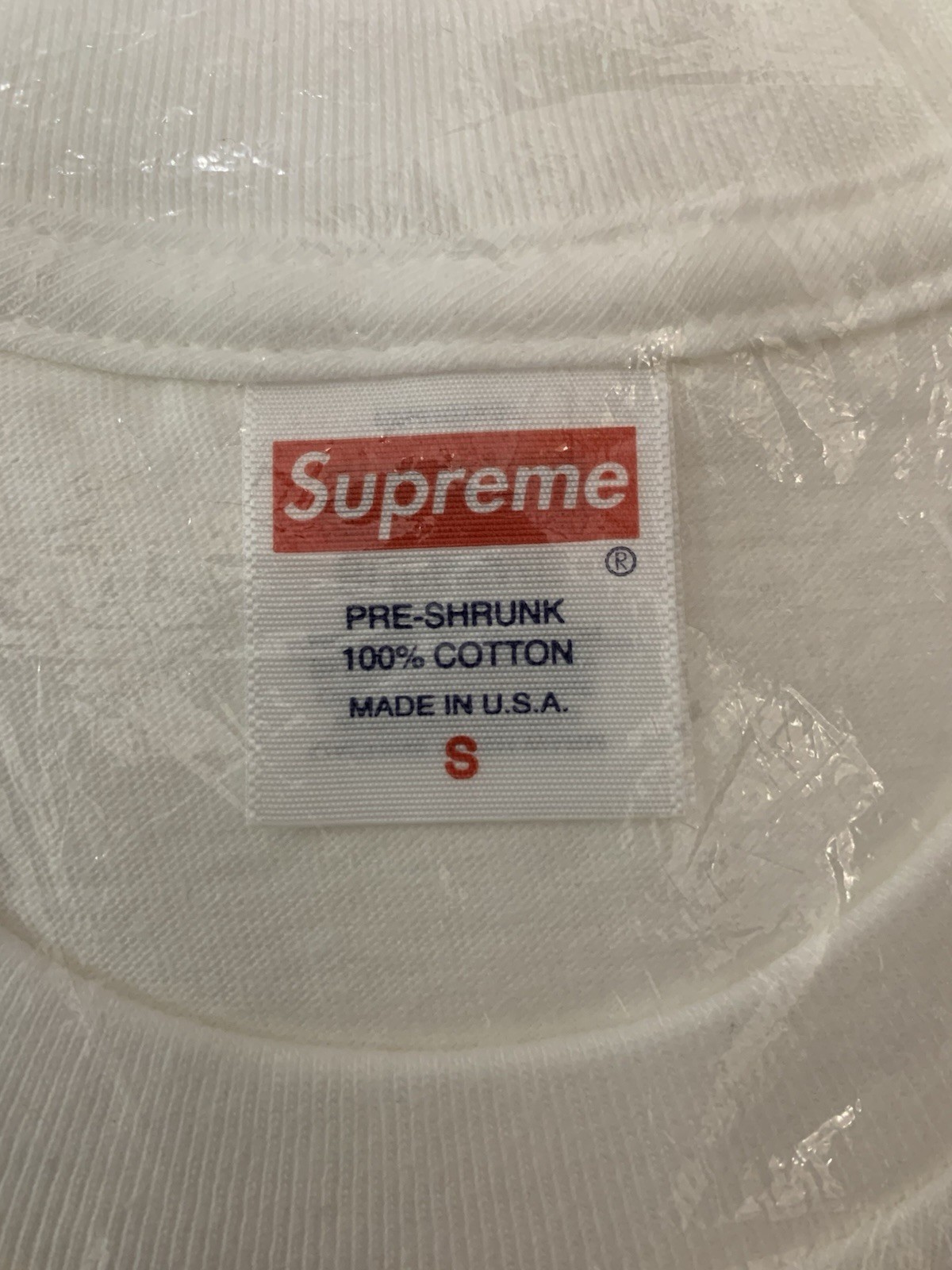 Supreme Crew 96 Tee White&rsquo; (Clip Tee) Size Small SS24 Authentic Brand New Sealed