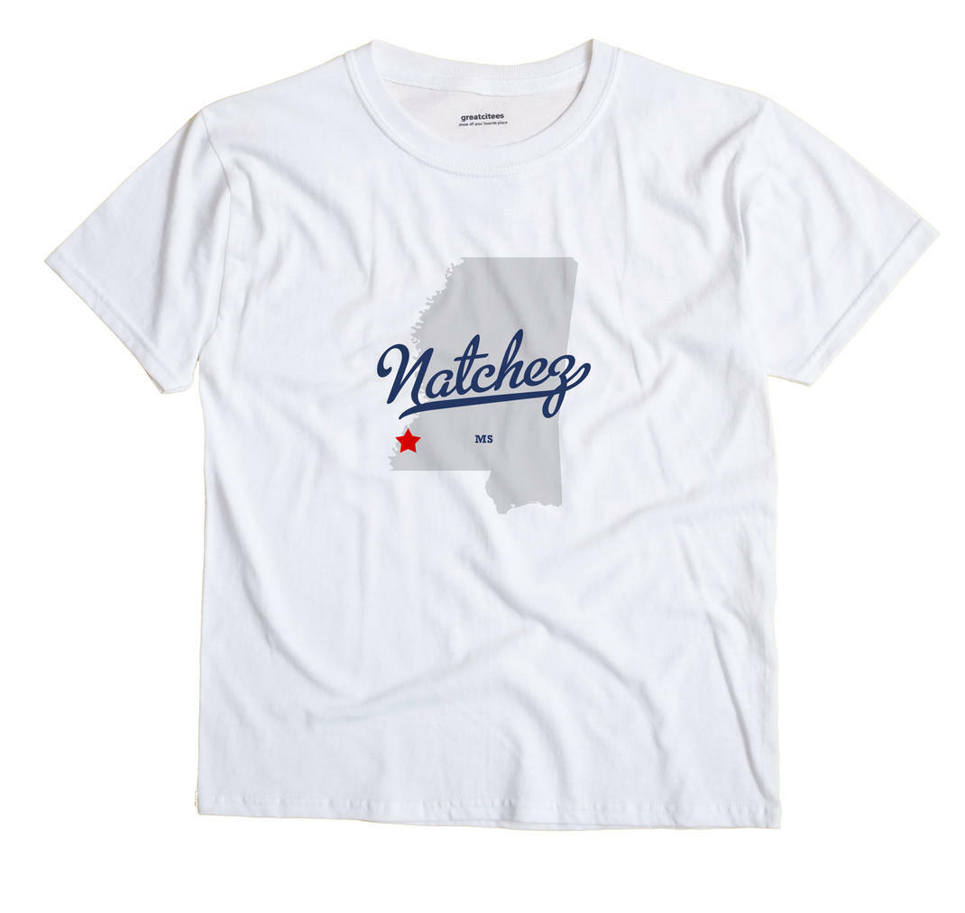 Natchez Mississippi MS Miss T-Shirt MAP
