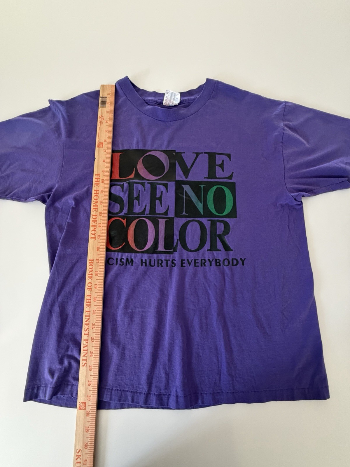 Cross Colours Love See No Color – Racism hurts everyone 90s Vintage shirt Sz XL