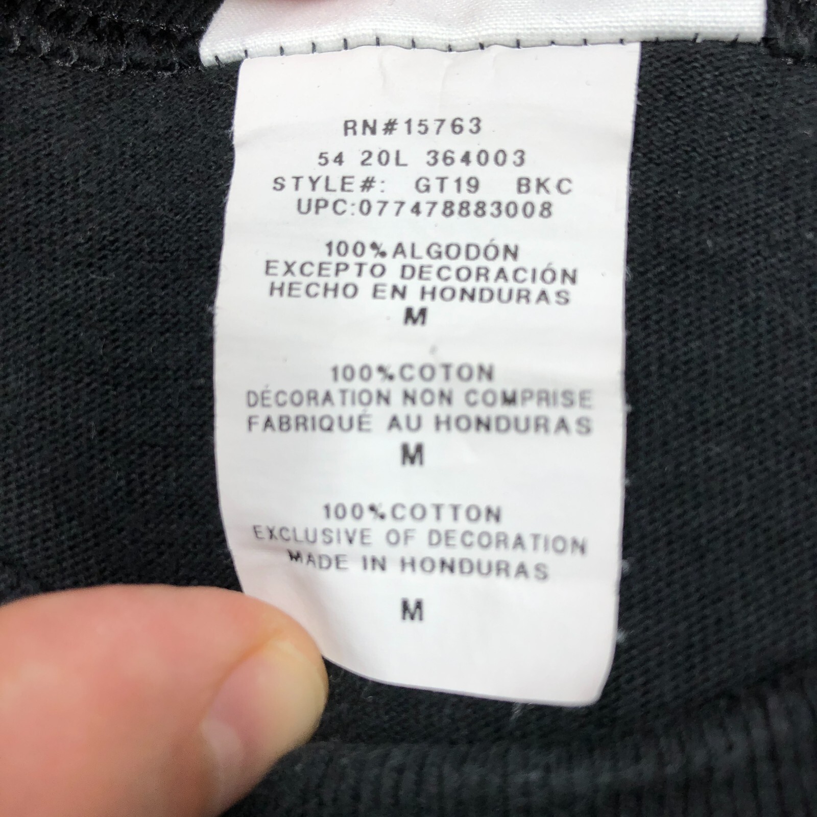 Champion Men Shirt Medium Black Crew Neck Cotton 90s Felt Multi Logo Graphic Tee