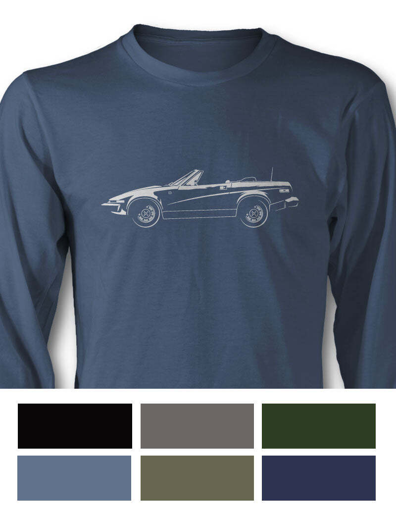 Triumph TR7 Convertible T-Shirt – Long Sleeves – Side View