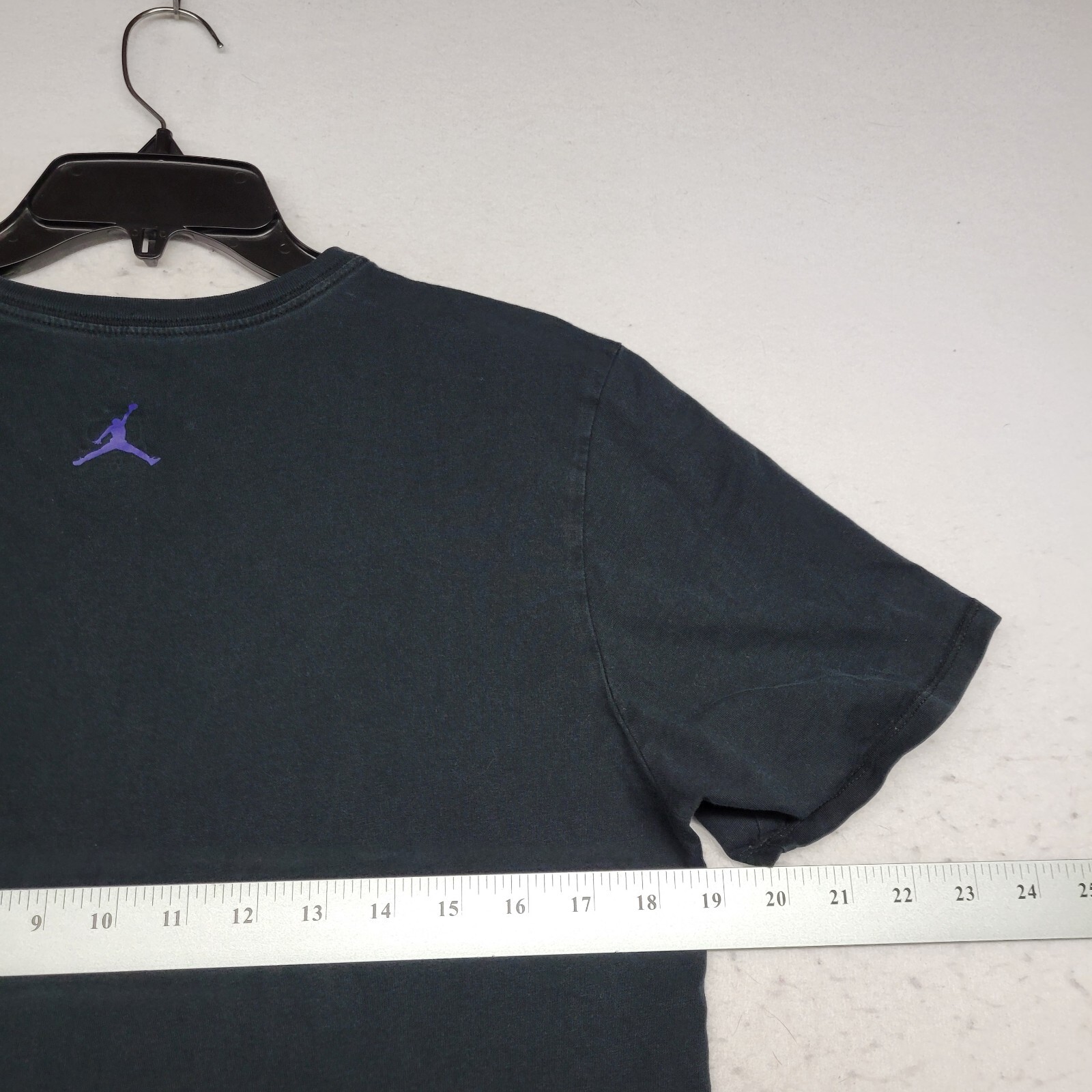 Jordan Shirt Mens Medium Black Polka Dot Air Jump Man Basketball Short Sleeve