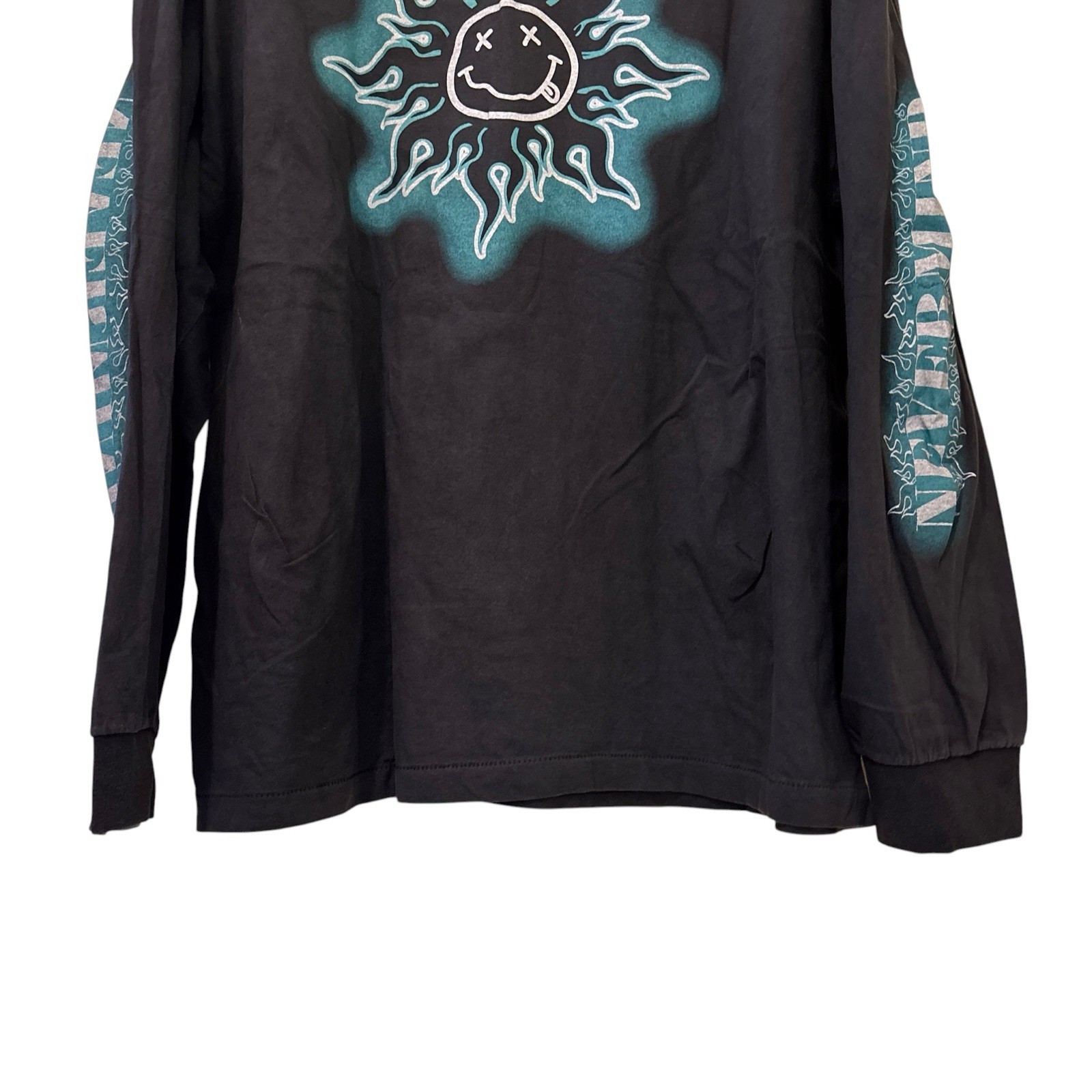 Kurt Cobain Band Portrait Vintage Nirvana Sz XL Single Stitch Shirt REPRINT