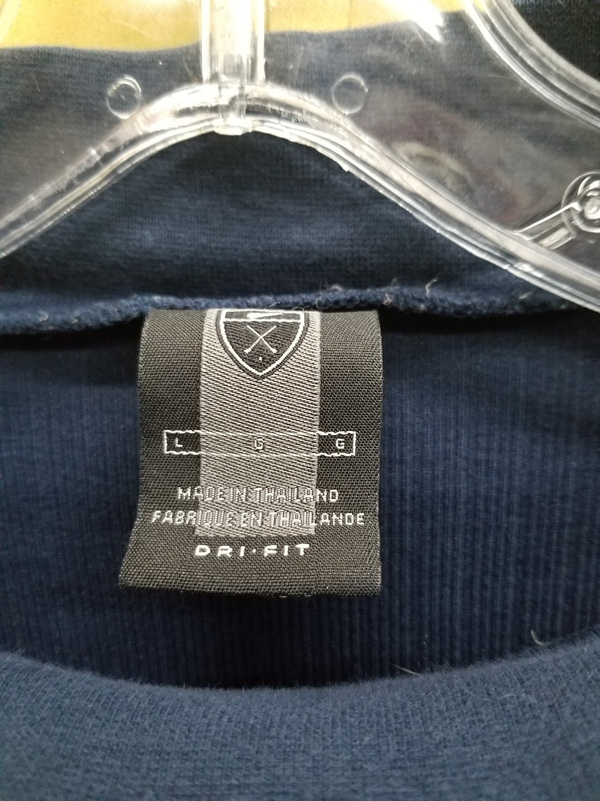 Mens NIKE GOLF Graphic blue cotton longsleeve T-Shirt Large AS IS