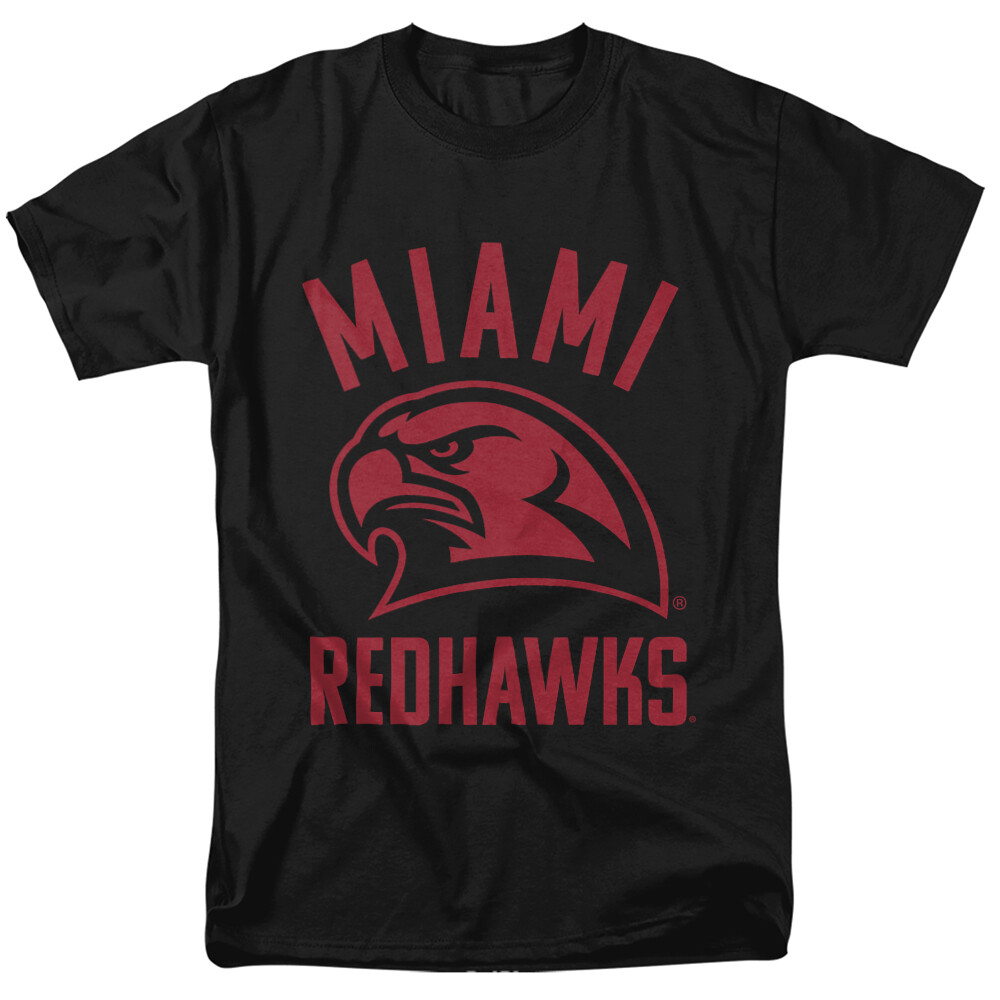 Miami University Adult T-Shirt Redhawks One Color, Black, S-7XL