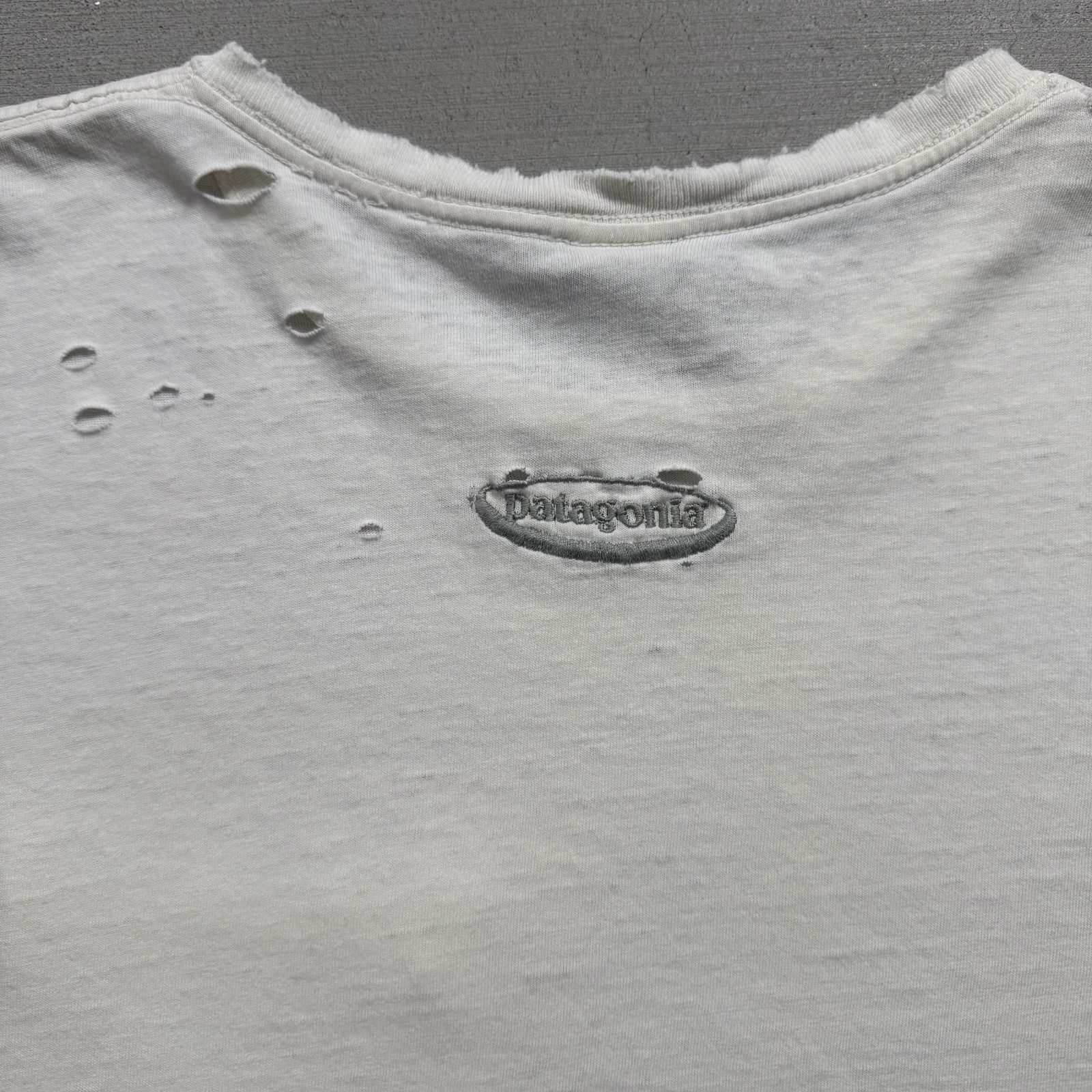 Vintage 90s Patagonia Distressed Shirt with Front Pocket Size XL Made USA