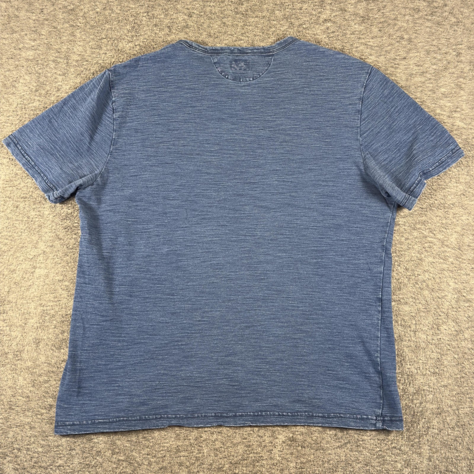 Faherty Shirt Mens Large Blue Organic Cotton Pocket Tee T-Shirt Soft Casual