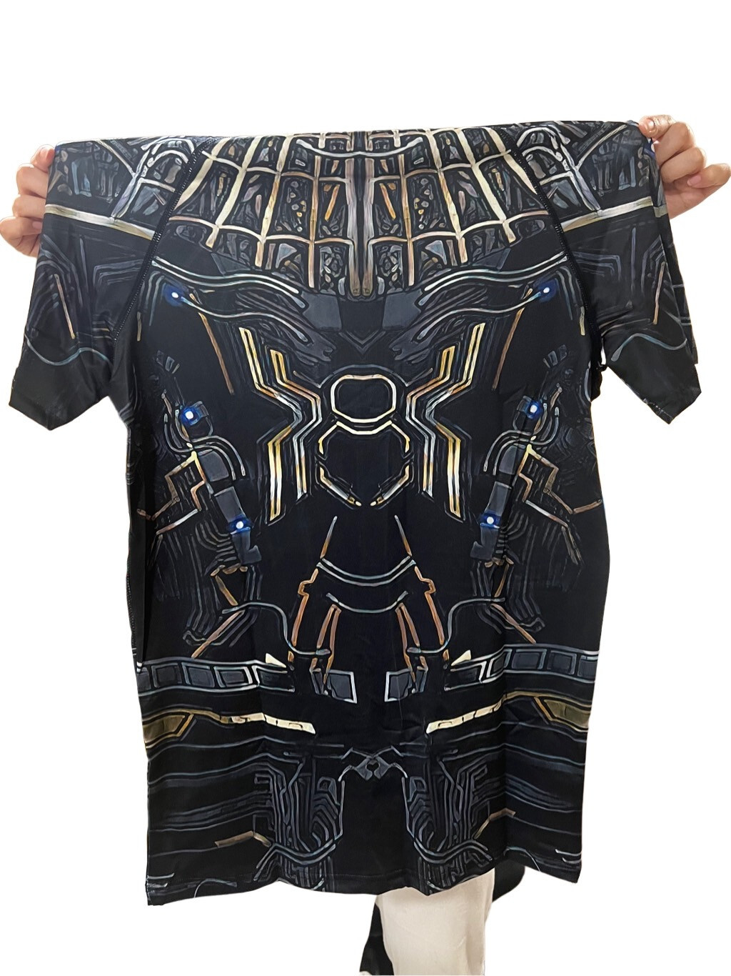 Men&rsquo;s T-shirts Spider Superhero Compression Tights Short Sleeve Tops Tee Gym