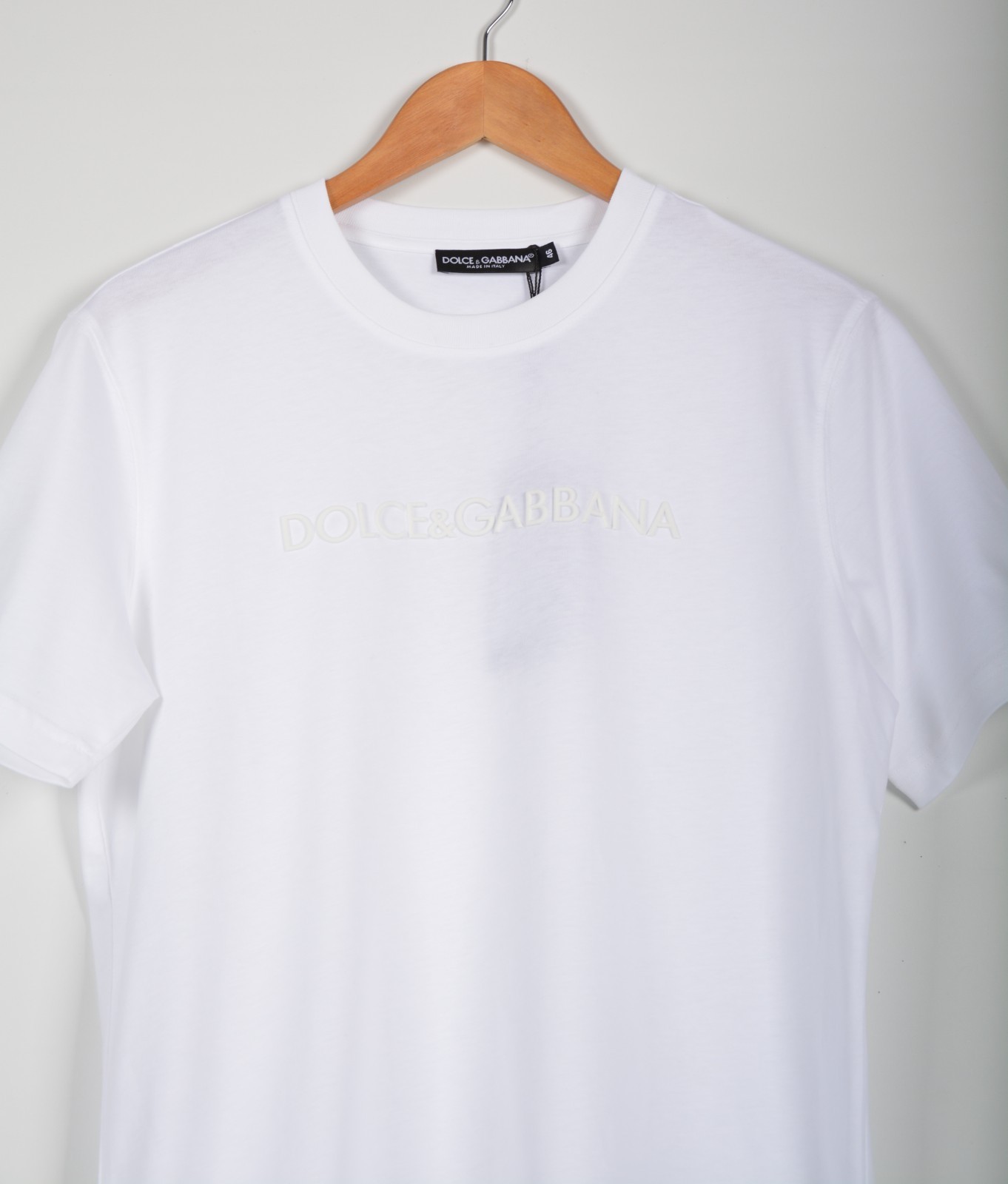 Men&rsquo;s Dolce & Gabbana White Tonal Logo T-Shirt Men&rsquo;s Size Medium