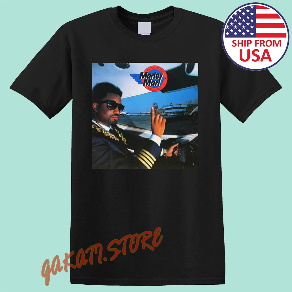 Marley Marl In Control Volume 1 Men&rsquo;s Black T-Shirt Size S-5XL