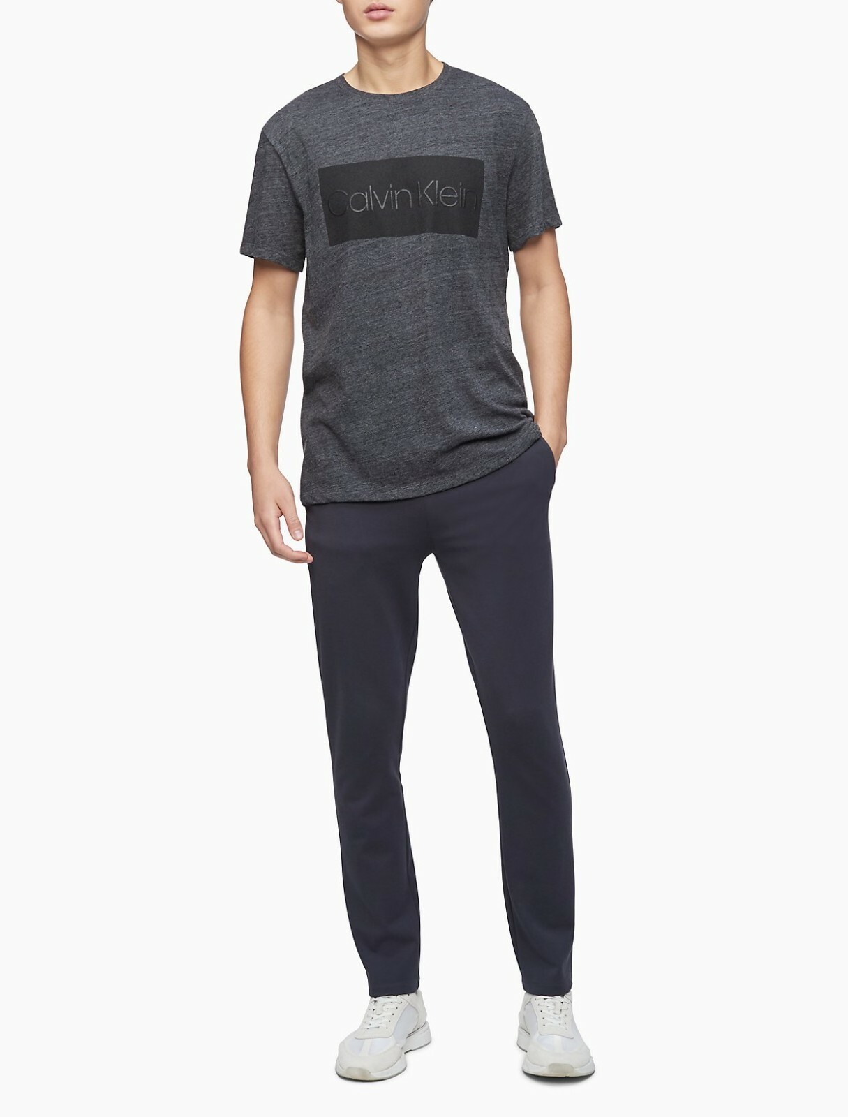 NWT Calvin Klein Men&rsquo;s Graphic Logo Box Crewneck T-Shirt, Choose Color and Size