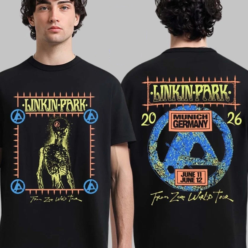 Linkin* Park From Zero World Tour 2026 Munich Graphic Multicolor T Shirt