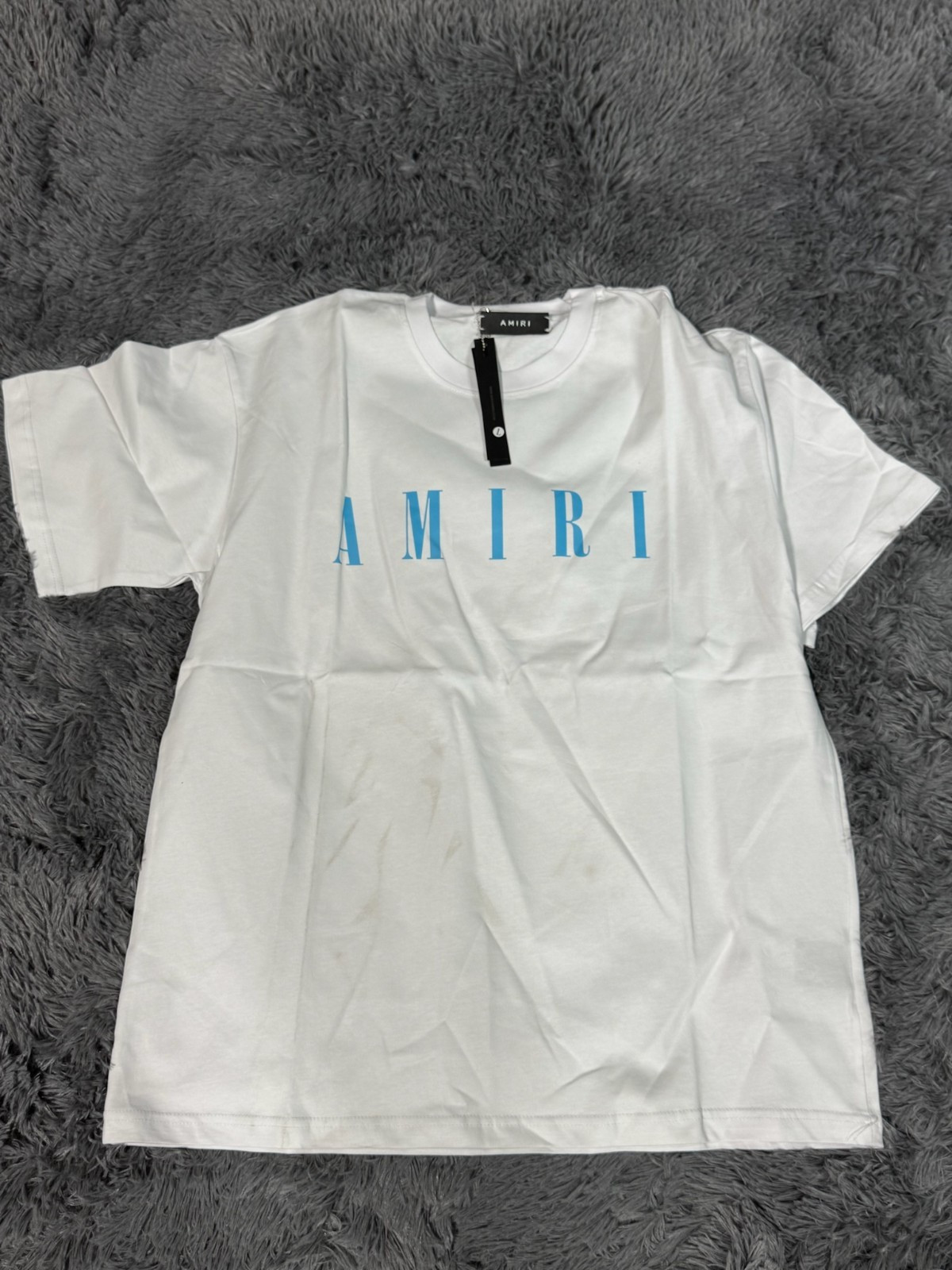 AMIRI Blue Logo Shirt Size L
