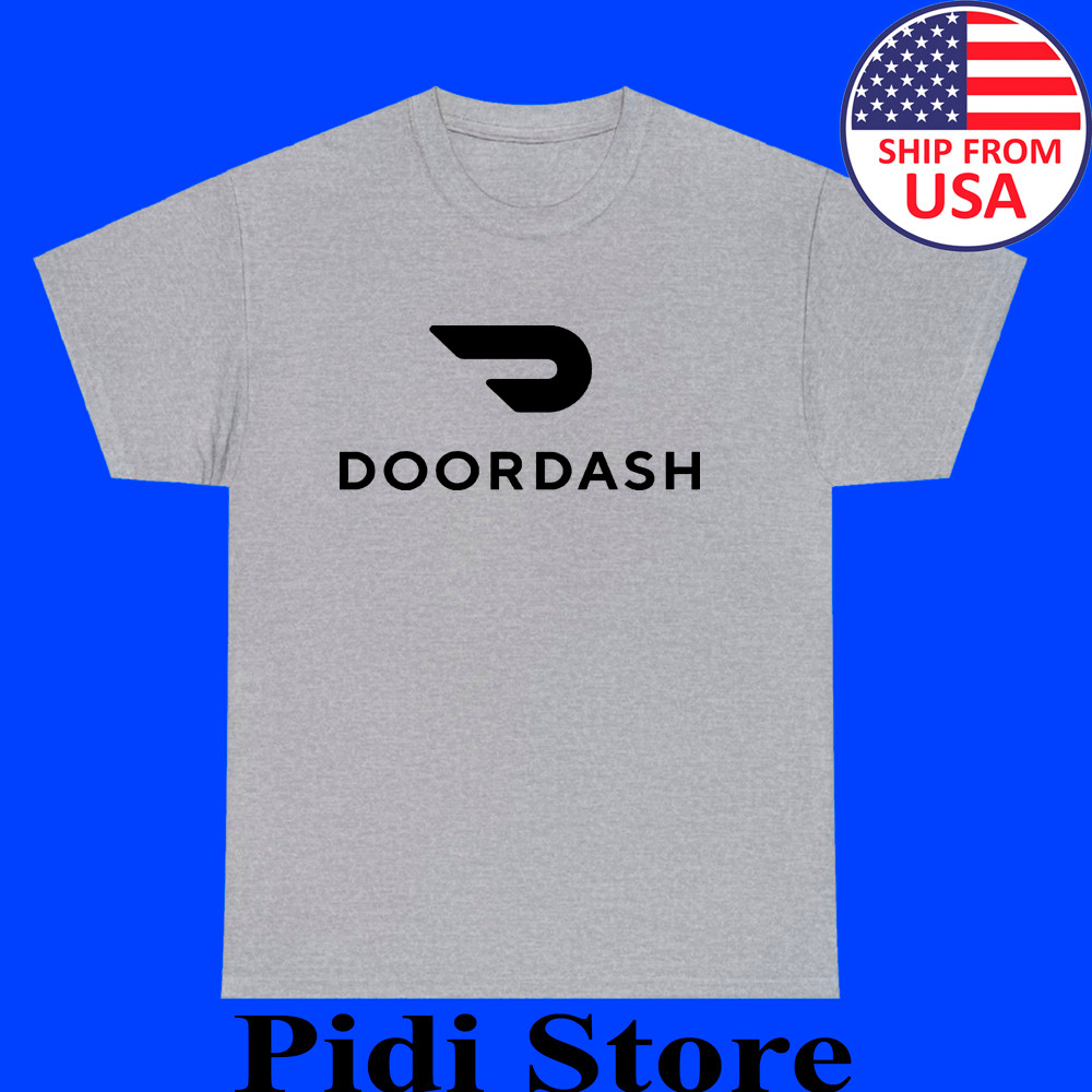 Doordash Food Delivery Driver Men&rsquo;s Grey Size S to 3XL