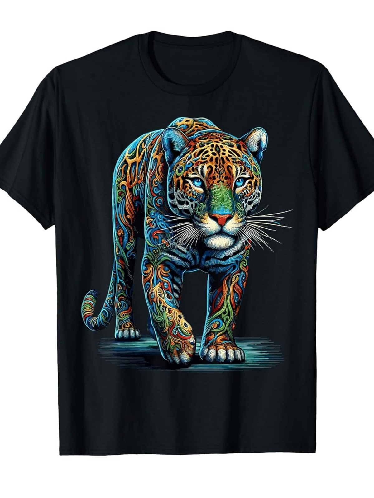 for JAGUAR Colorful Animal Zoo Jaguars T-Shirt[Cool Design] Street Trending St