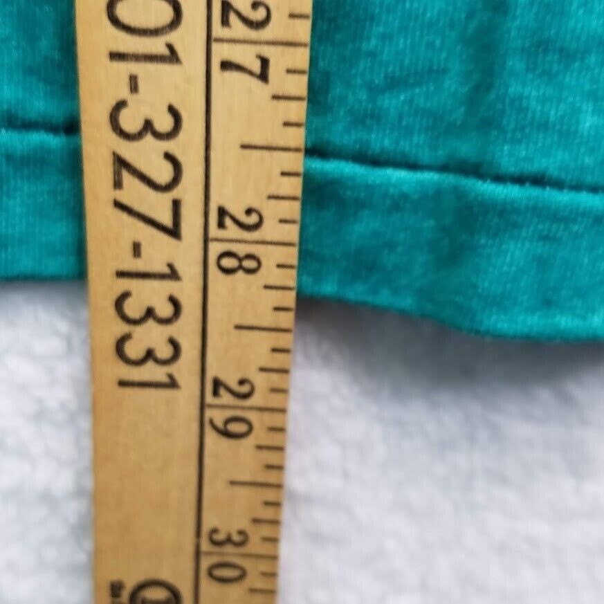 Daytona Beach Florida Shirt Large Green Blue Gold Foil Vintage 80s Single Stitch