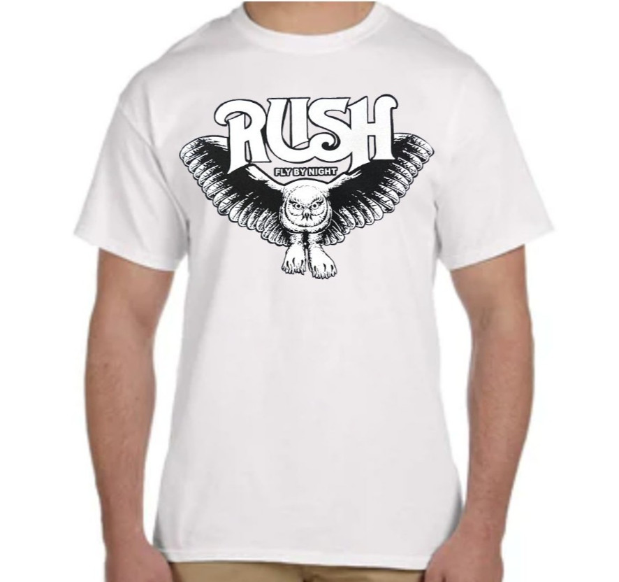 Rush Fly By Night Rock Band Men&rsquo;s T Shirt (Multiple Colors)