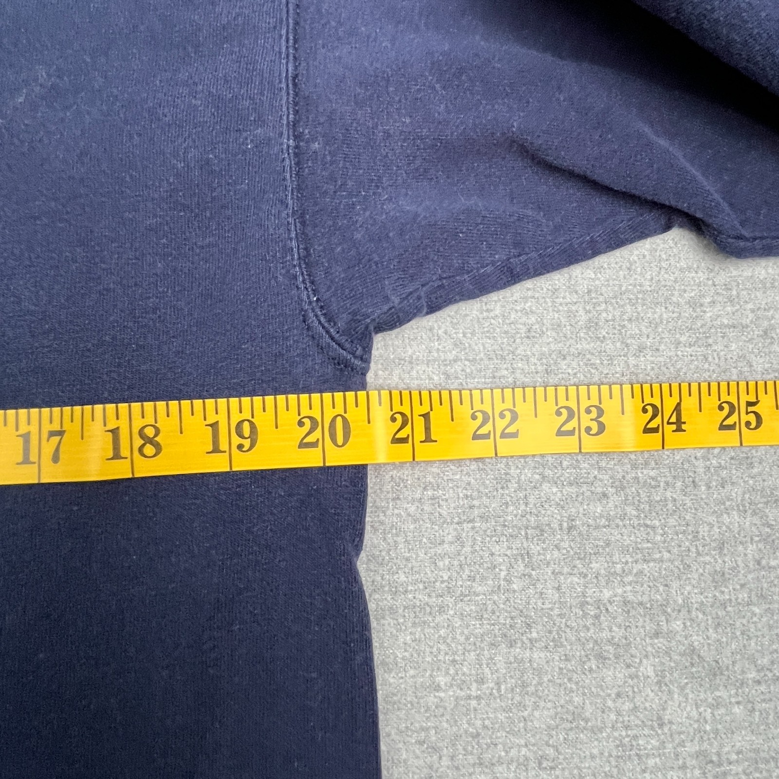 Vintage Pluma Heavyweight Cotton Long Sleeve T Shirt Mens M USA Made Blue