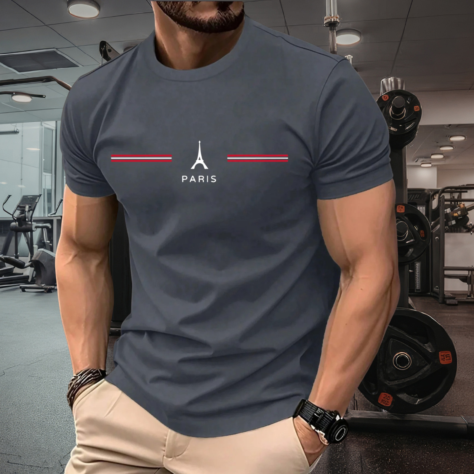 Men Cotton Oversized T Shirt Casual Loose Short Sleeve Summer Tee