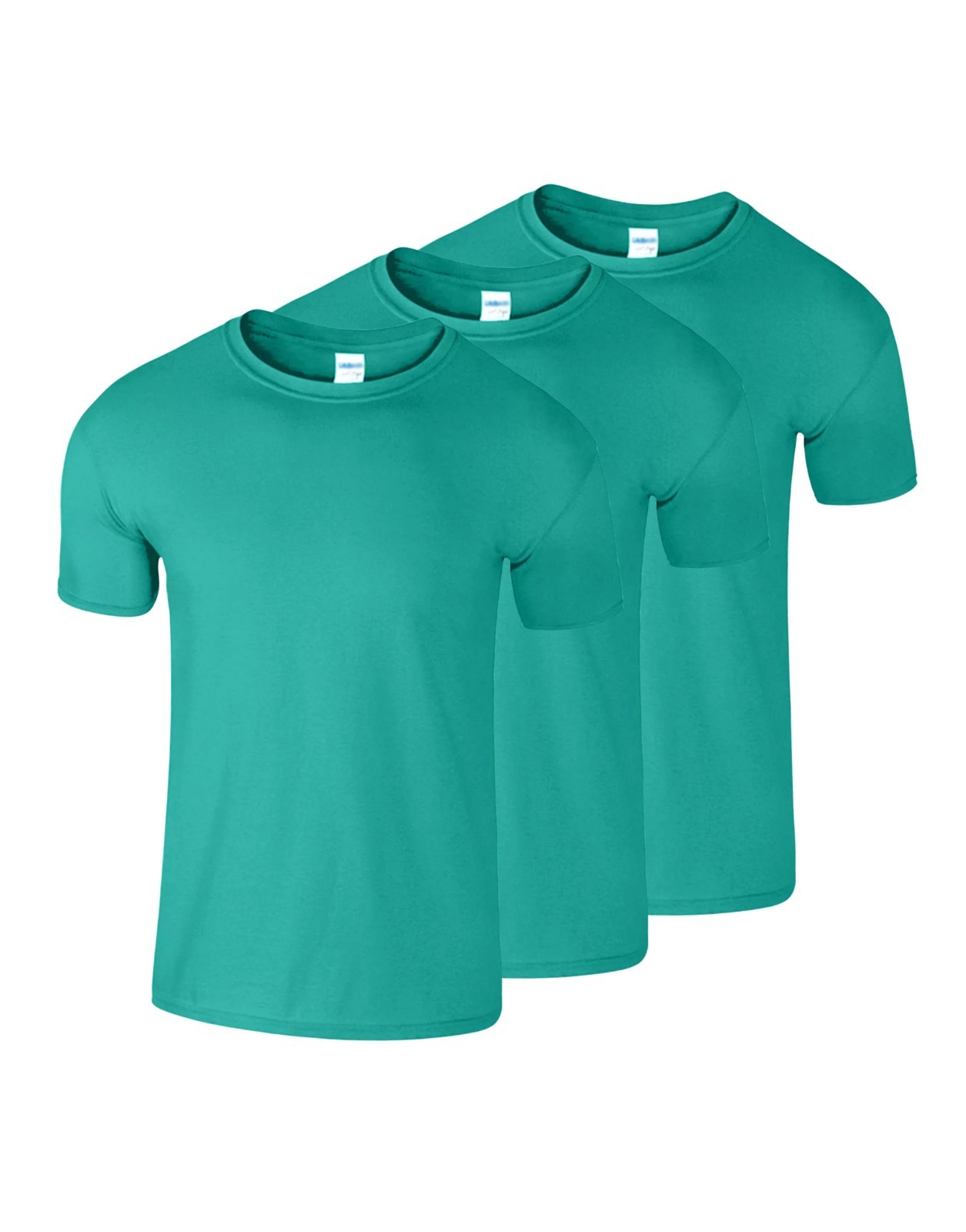 3 Pack Gildan Softstyle T Shirts Mens Short Sleeve Crew Neck Ringspun Cotton Tee