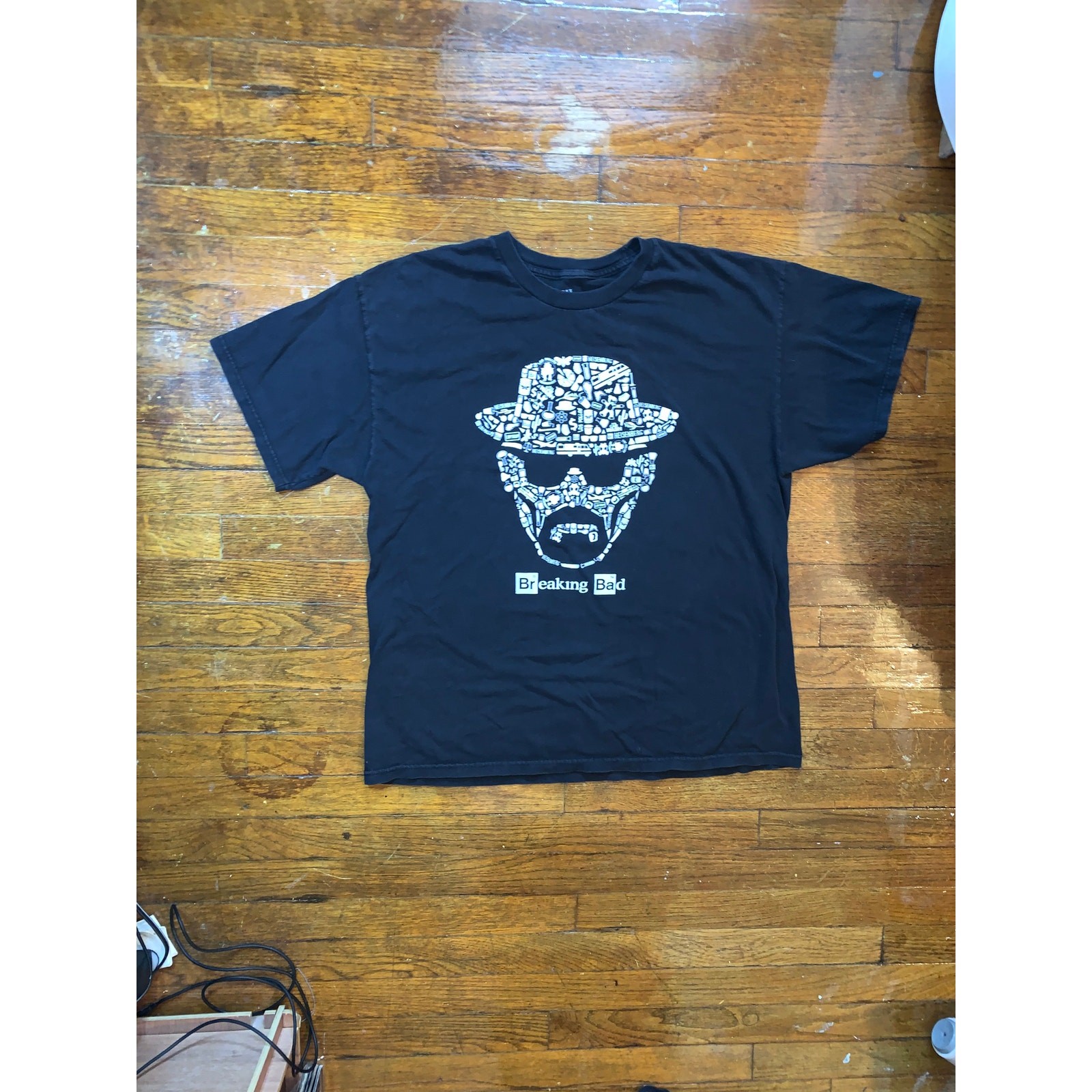Breaking Bad Heisenberg T Shirt XL Walter White Graphic Black Tee