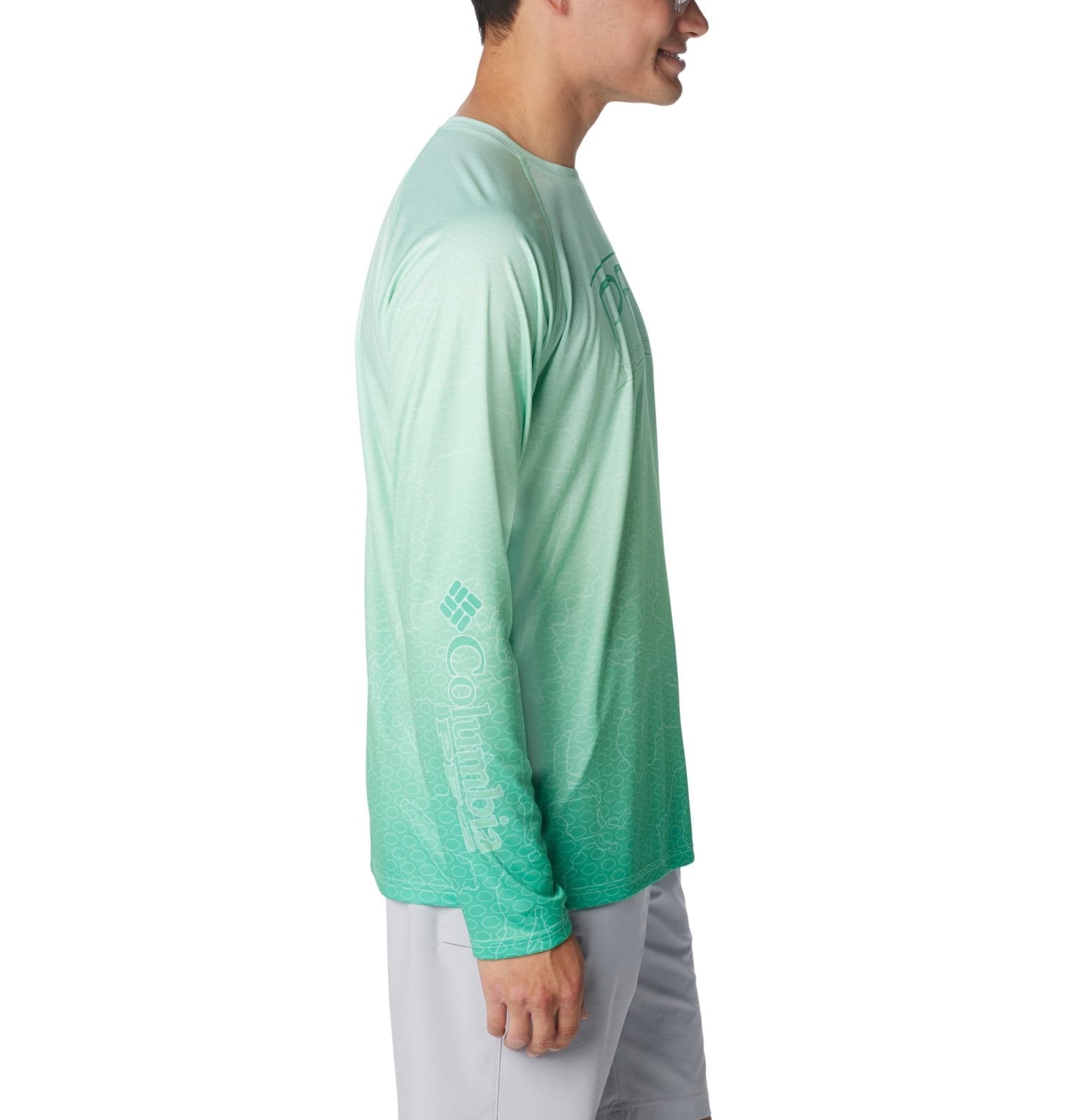 Columbia Super Terminal Tackle PFG Long Sleeve Men&rsquo;s Med Ocean Mint 2069251367