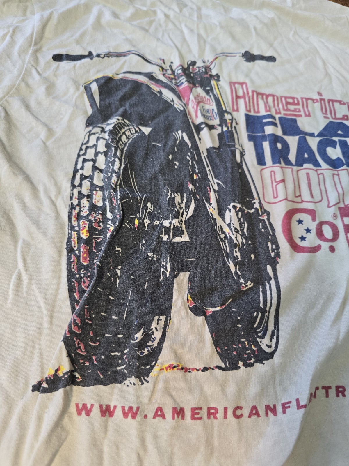 American Flat Tracker White Shirt No Tag A Few Stains Pictured Measurements Pics