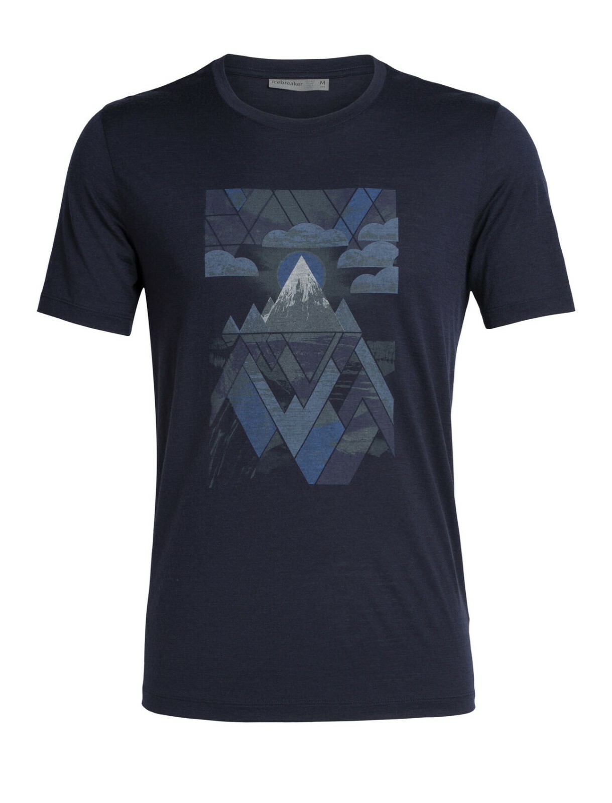 Icebreaker Tech Lite SS Crew Sunset Geo Top (M) Midnight Navy 415160240638