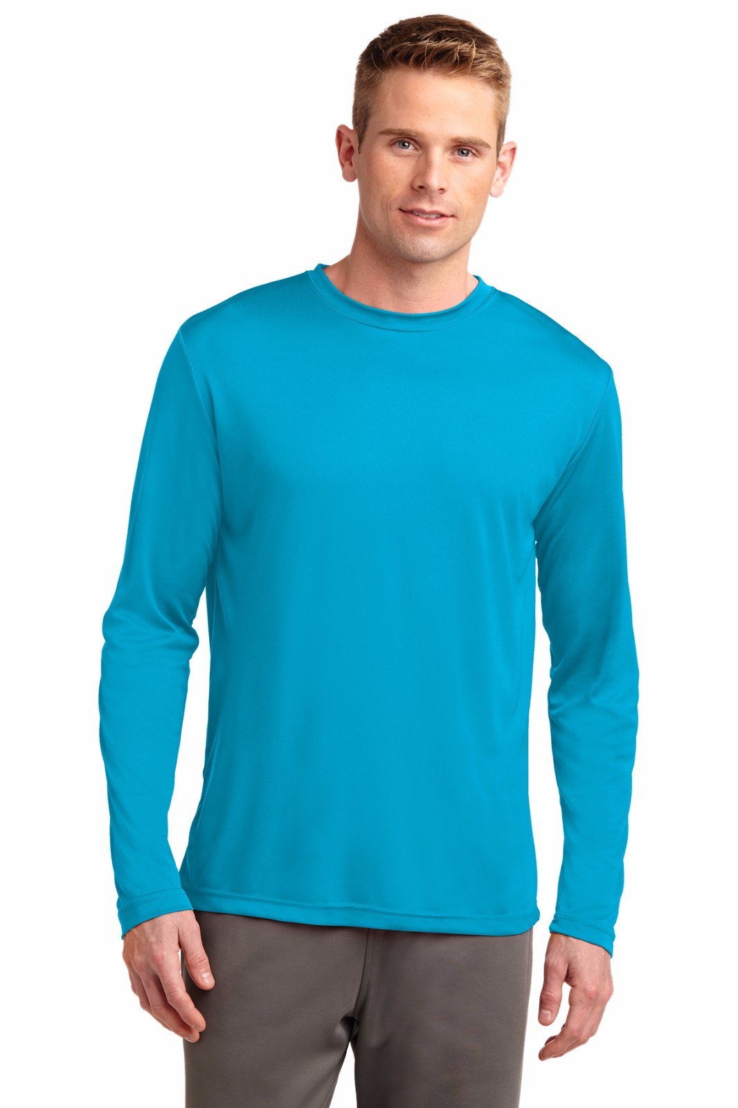 Sport-Tek Men&rsquo;s Long Sleeve Performance Moisture Wicking T-Shirt M-ST350LS