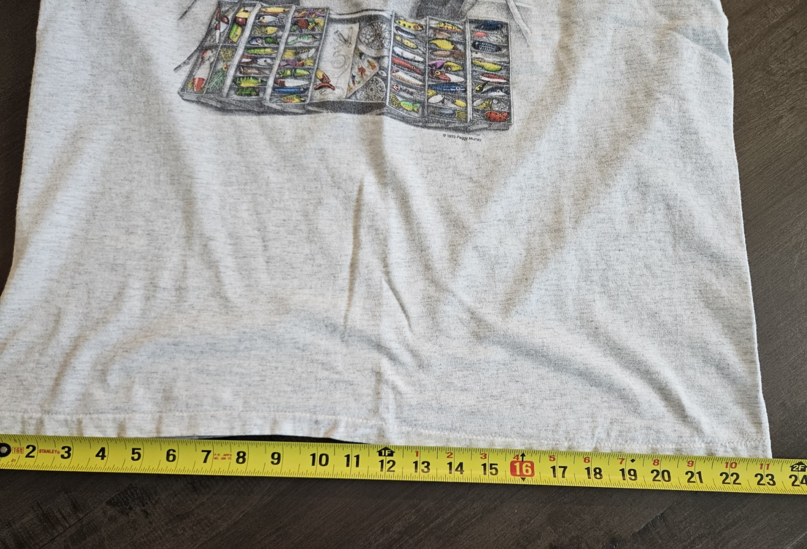 Vintage « So Many Lures So Little Time » Fishing Graphic T Shirt Men&rsquo;s Size L USA