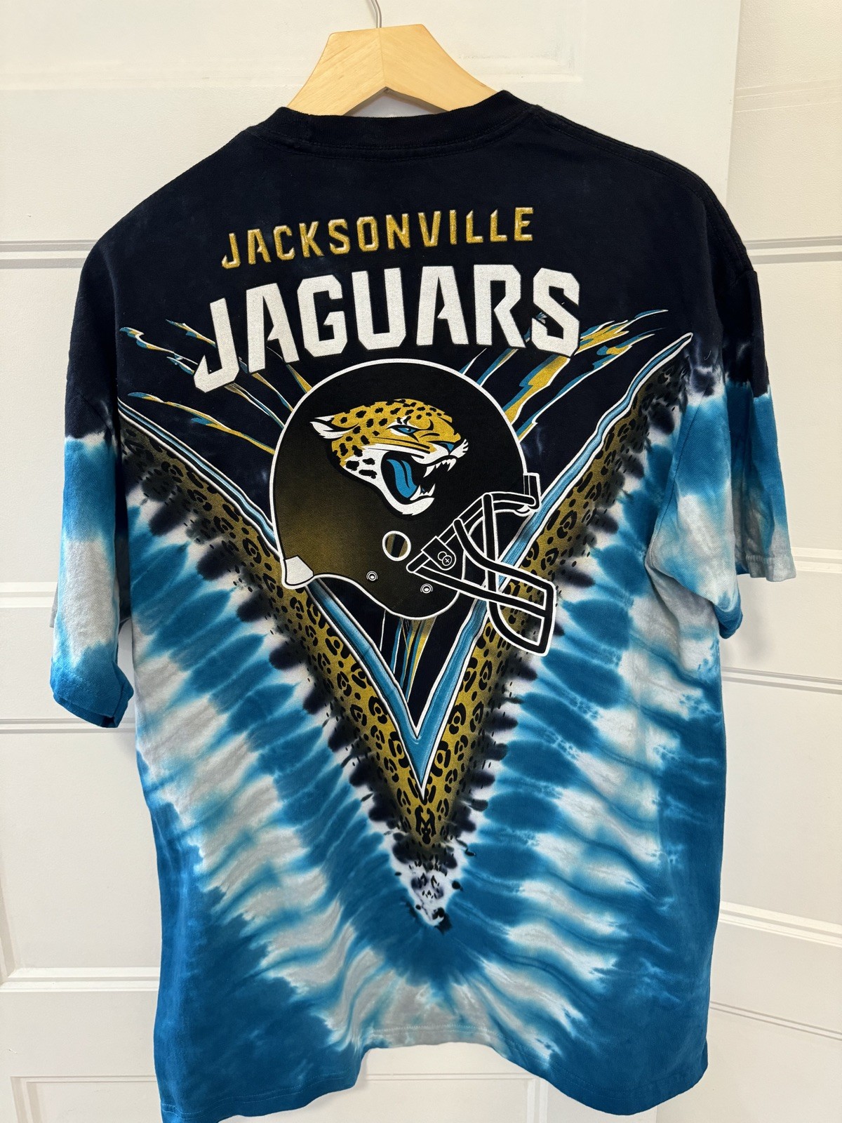 Y2K Jacksonville Jaguars Shirt NFL Majestic Tie Dye Shirt Men’s Size L