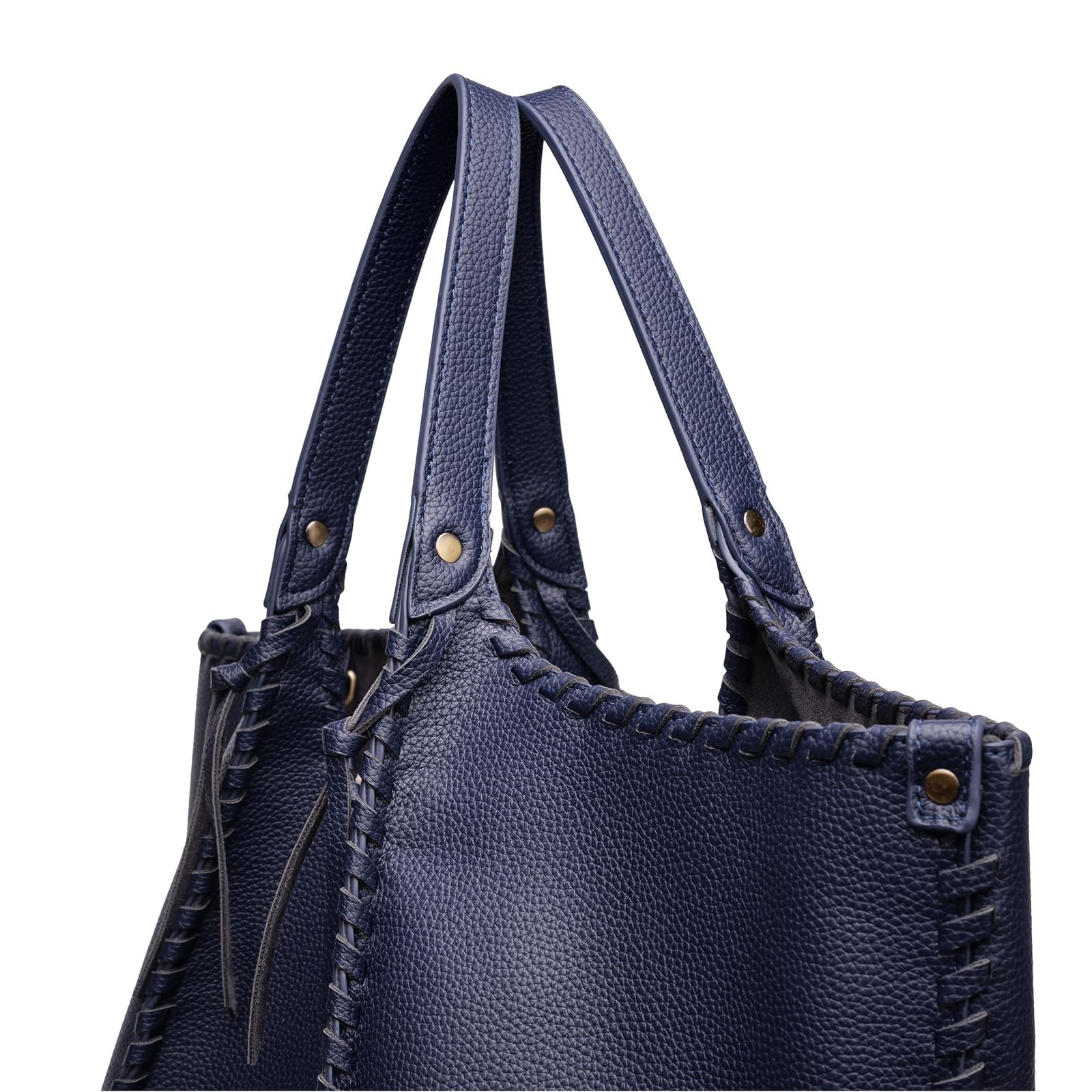 Leather Tote Bag for Women Large Laptop Business Work Handbag Women&rsquo;s Shoulde…
