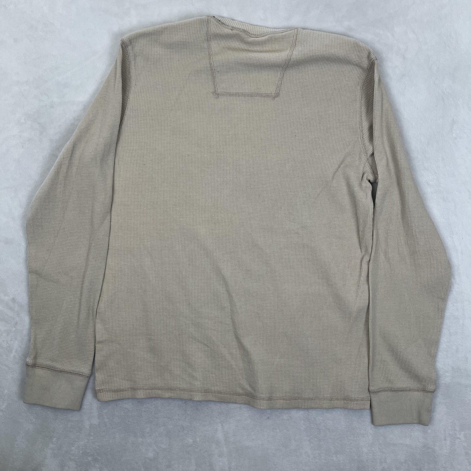 G.H. Bass & Co Long Sleeve T-Shirt Mens Large Beige Field Tested 1876 Thermal